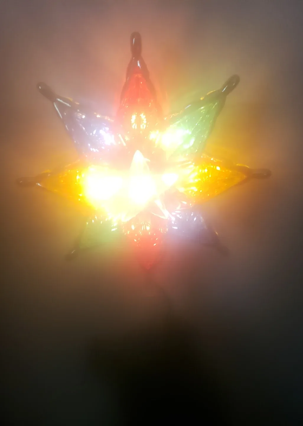 Vintage Multi-Color Star Christmas Tree Topper