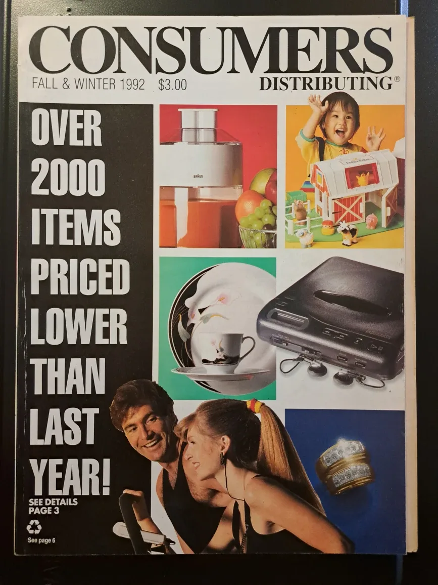 Consumers Distributing Fall & Winter 1992 Catalogue