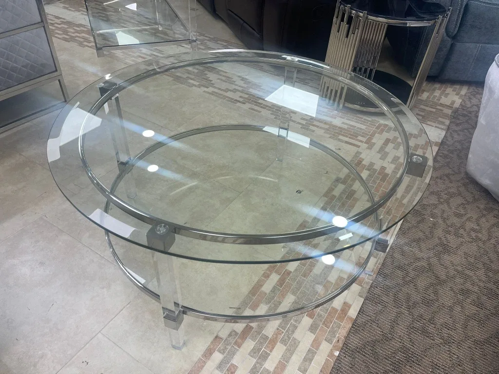 Round Glass Coffee Table image indicator(4)
