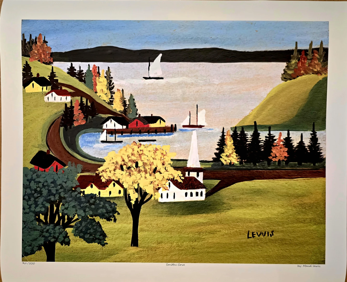 Smiths Cove by Maud Lewis Original large lithograph