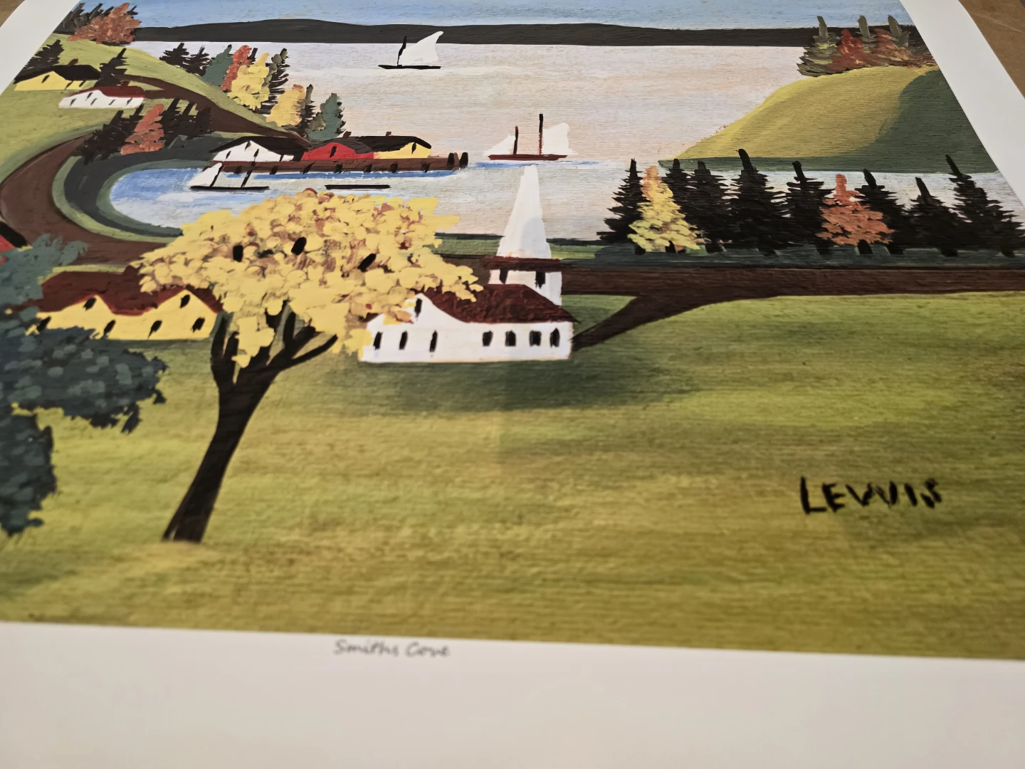 Smiths Cove by Maud Lewis Original large lithograph - photo 3