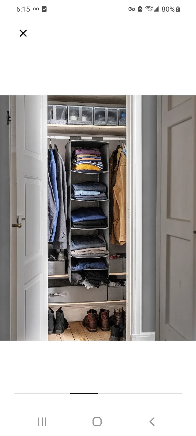 Ikea Hanging Organizer - Grey #Cleanout image indicator(2)