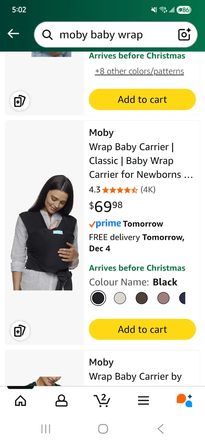 Fisher-Price Piano Gym & baby girl clothing& Moby baby wrap image indicator(6)