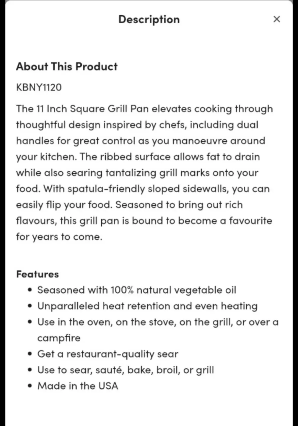 Lodge Chef Collection 11 Inch Square Grill Pan #Cleanout image indicator(2)