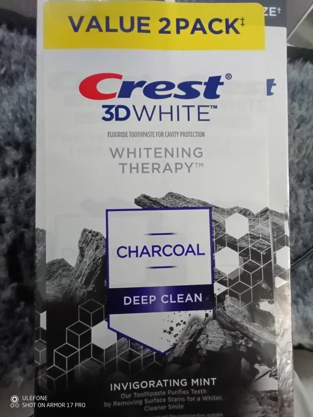 Crest 3D White Charcoal Toothpaste - Value 2 Pack