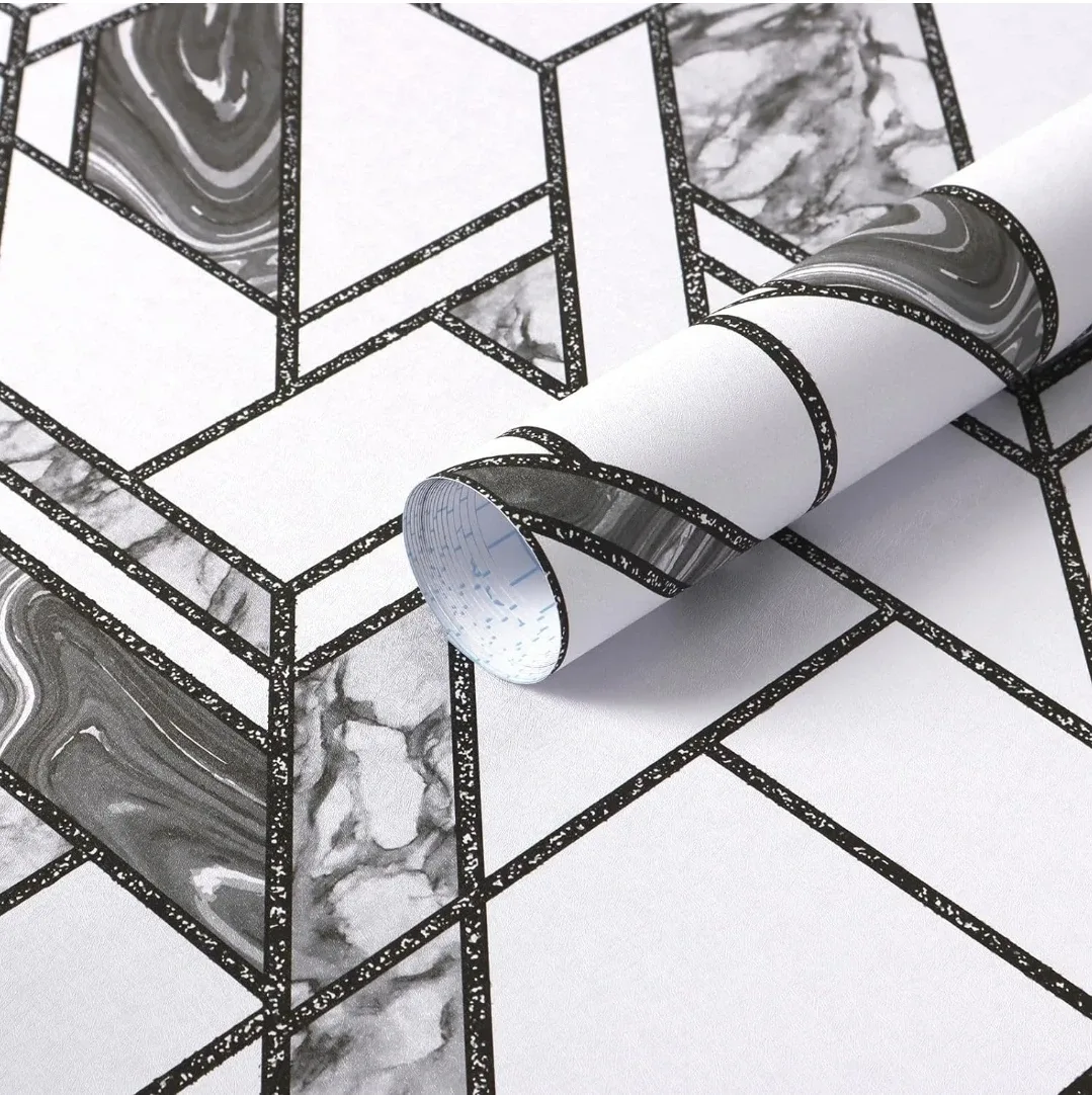 Safiyya Geometric Peel & Stick Wallpaper 197" x 17.3" XL Roll