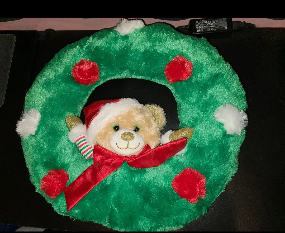 New build a bear plush holiday wreath