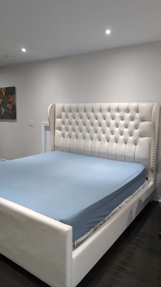 california King Size Bed Frame plus boxes plus mattress image indicator(2)