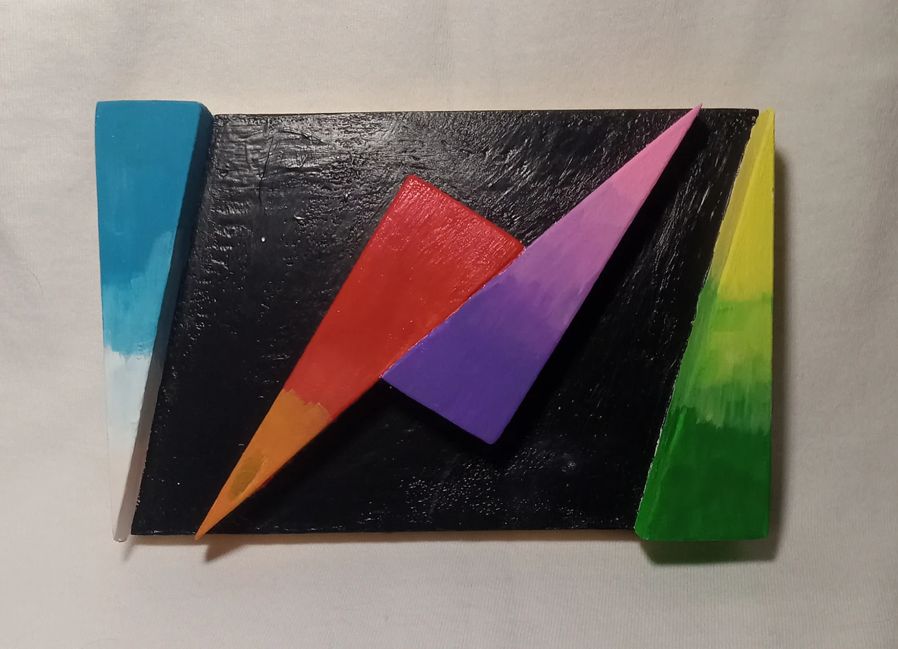 Abstract 3D Geometric Desk Painting