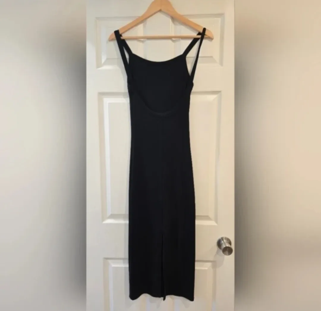 Garage Black Open Back Midi Dress - Size XS image indicator(3)