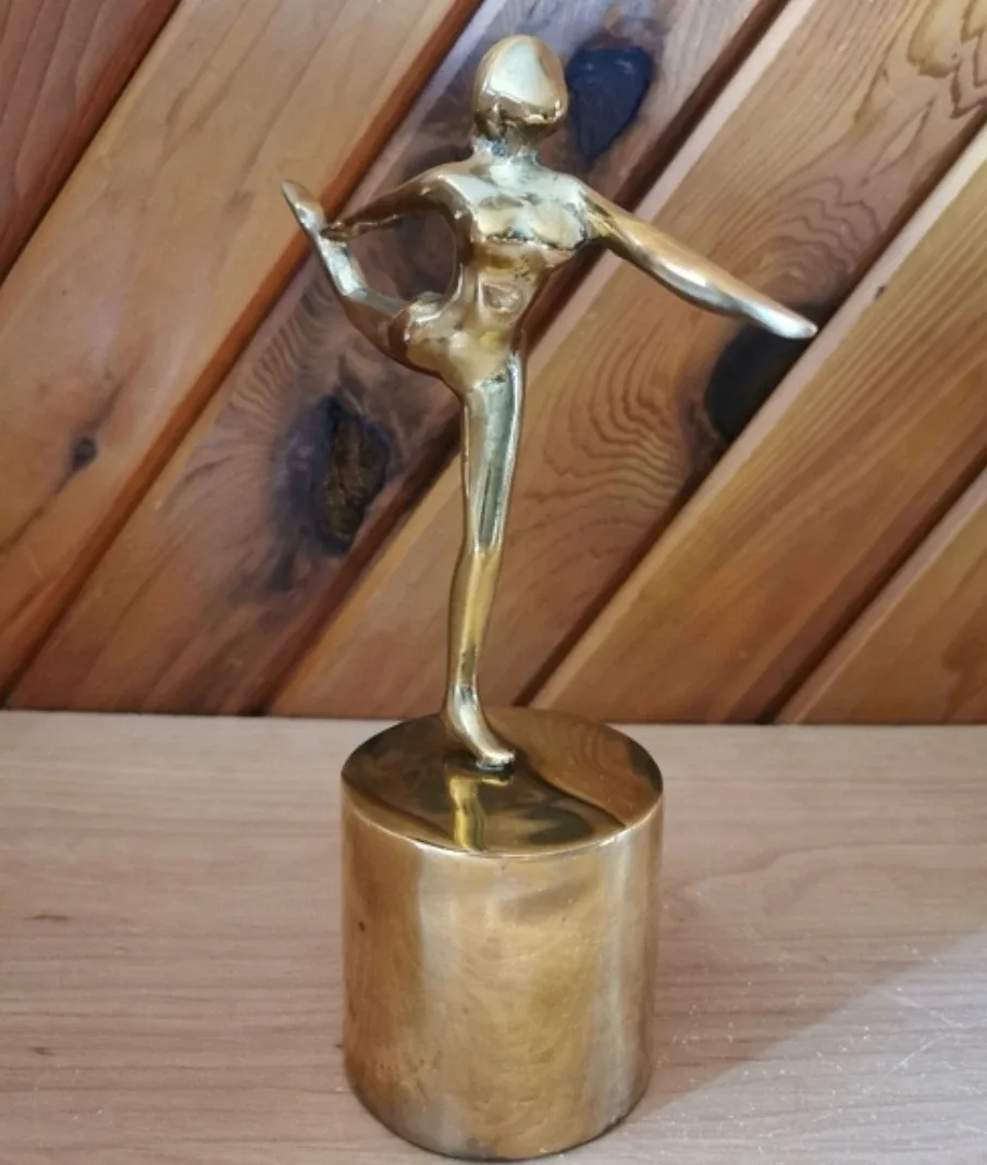 Vintage Brass Ballerina Sculpture image indicator(2)