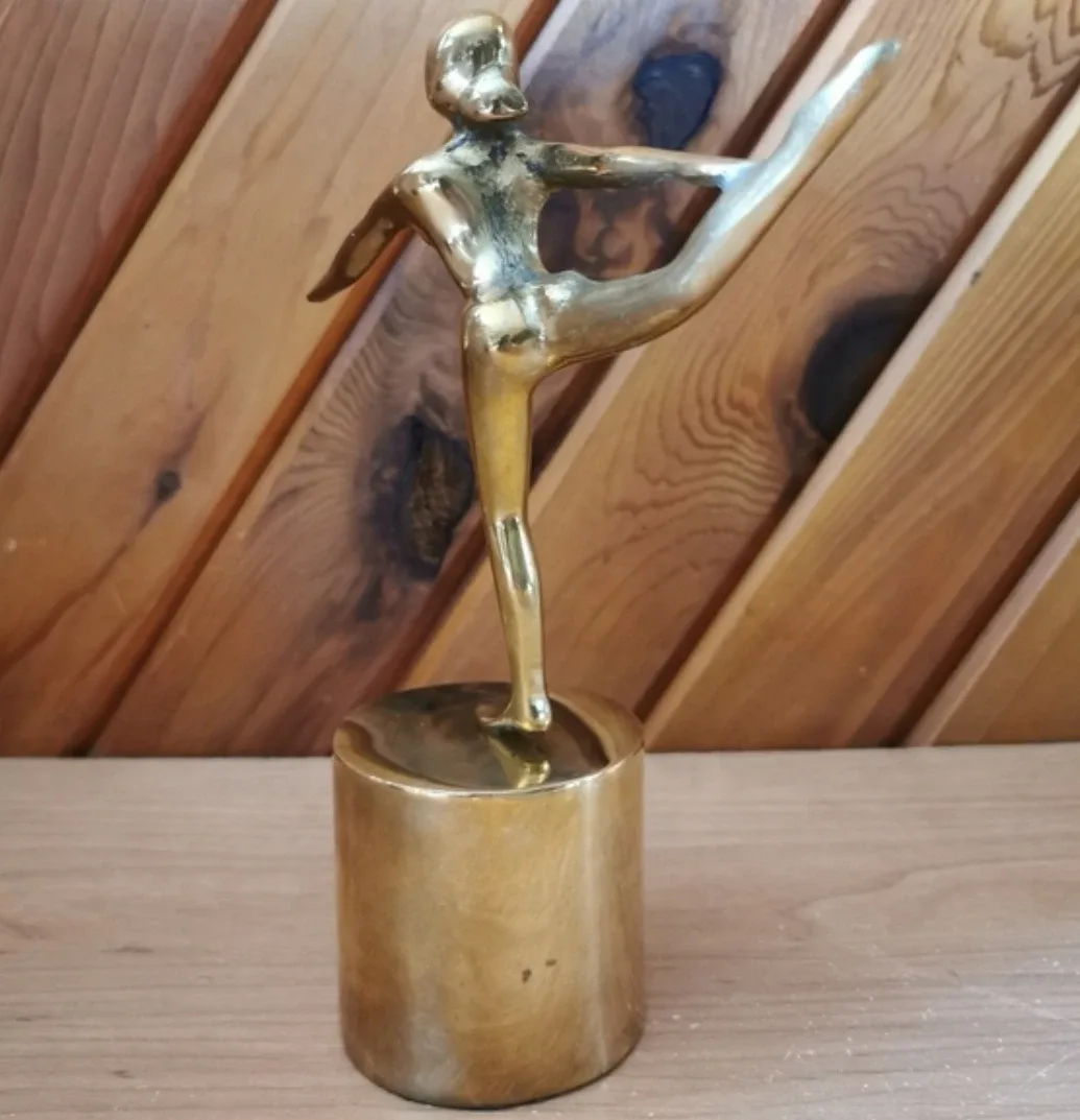 Vintage Brass Ballerina Sculpture image indicator(3)