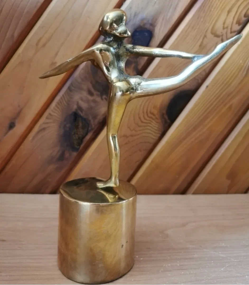 Vintage Brass Ballerina Sculpture image indicator(4)