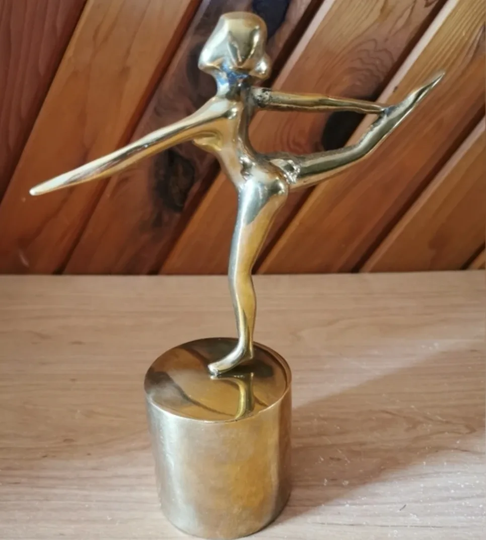 Vintage Brass Ballerina Sculpture image indicator(5)