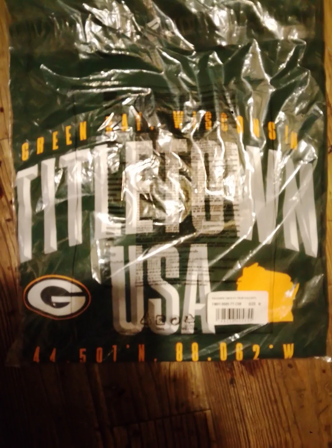 New Green Bay Packers Title Town USA T-Shirt - Size M