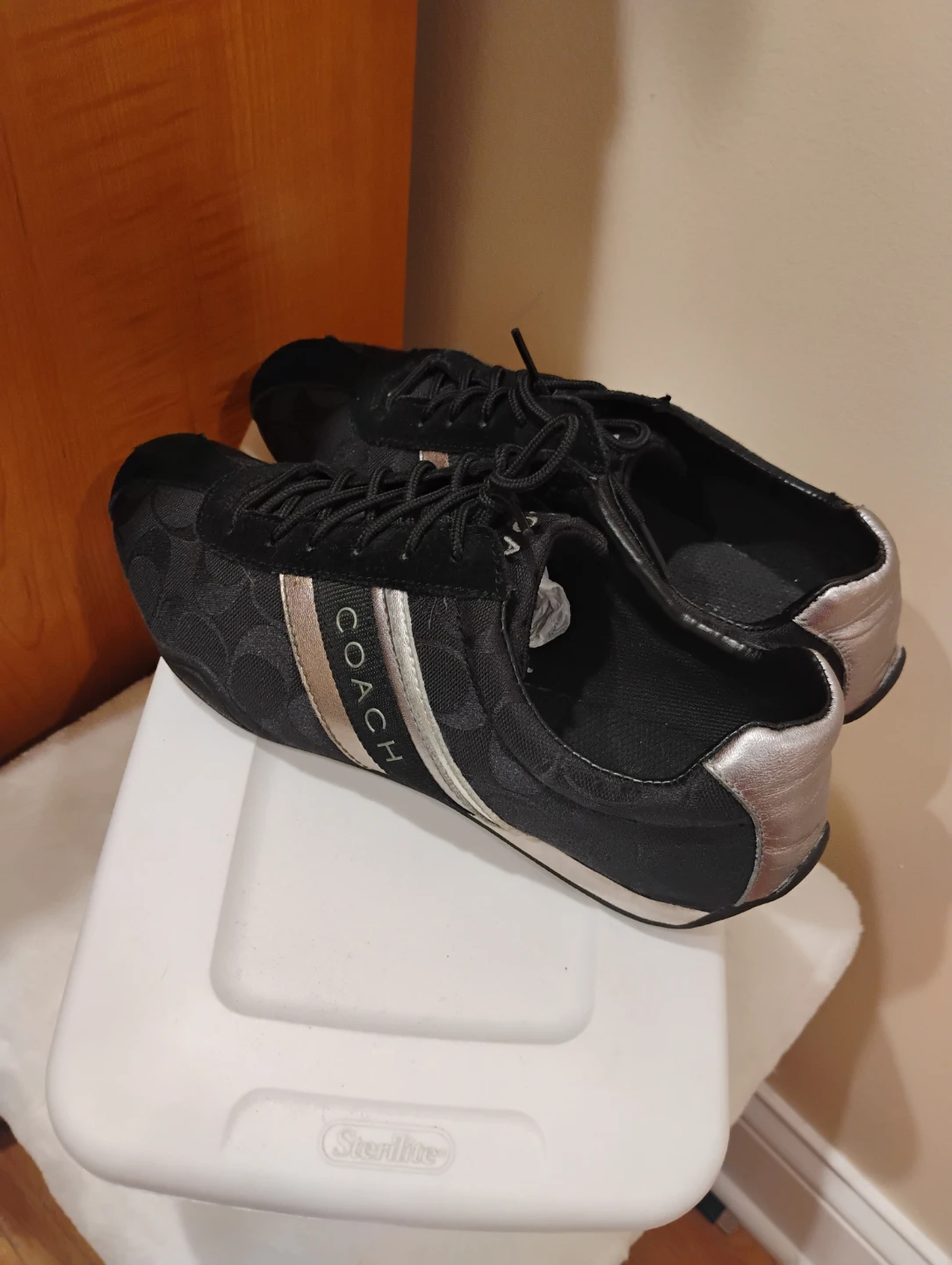Coach Signature shoes with suede parts - photo 3