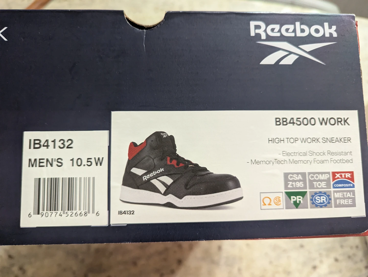 Reebok BB4500 Work High Top Sneakers - Men's 10.5W - photo 3