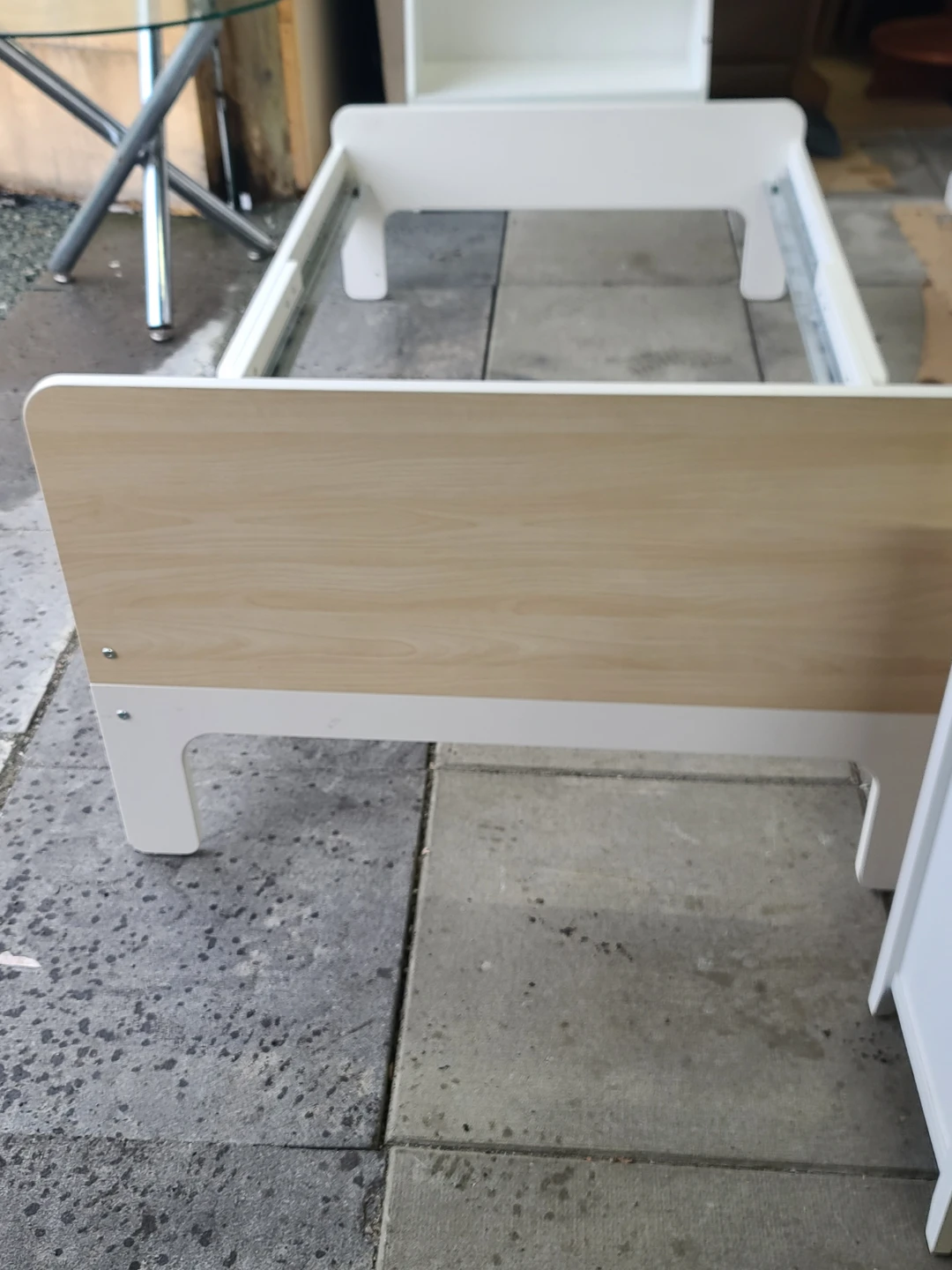 White Wooden Bedframe - photo 5