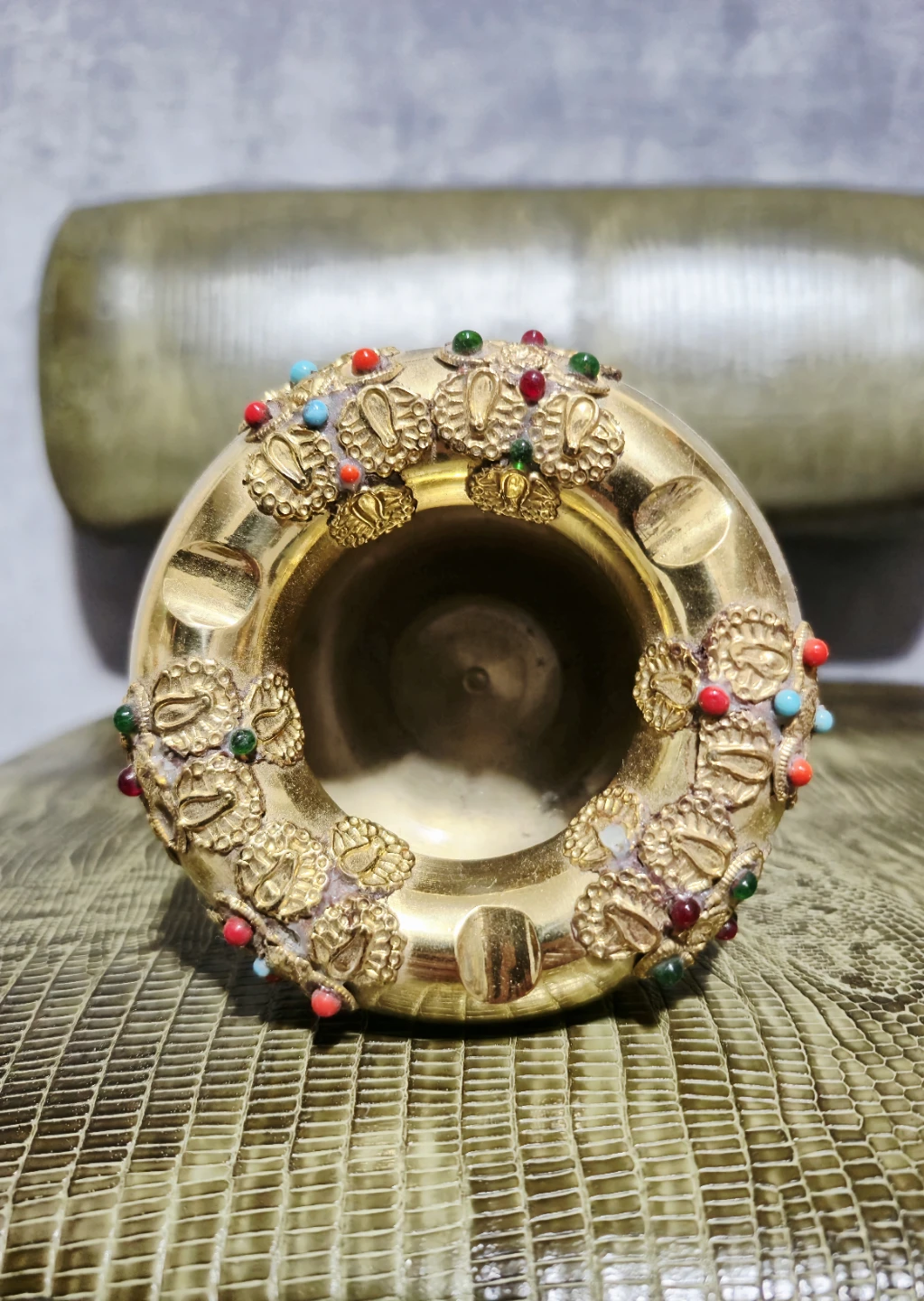 Gemmed Brass Decorative Ashtrays :)