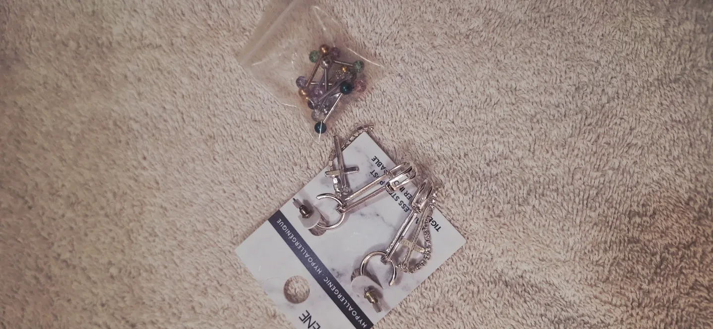 Earrings Set - Silver Tone