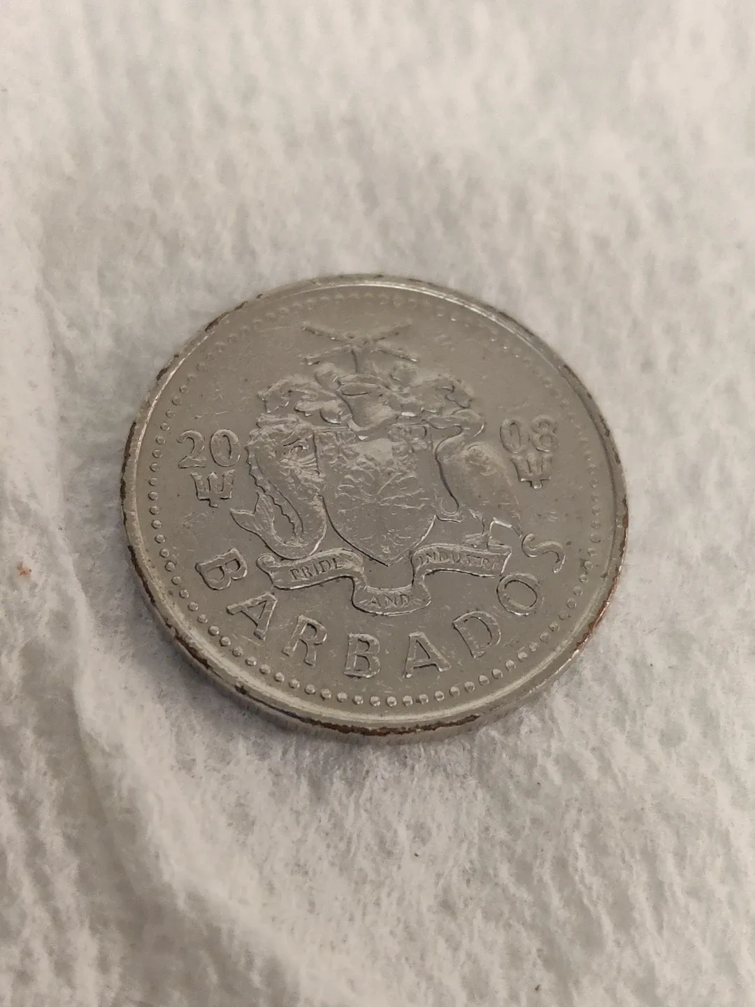 2008 Barbados 25 Cents Coin image indicator(3)