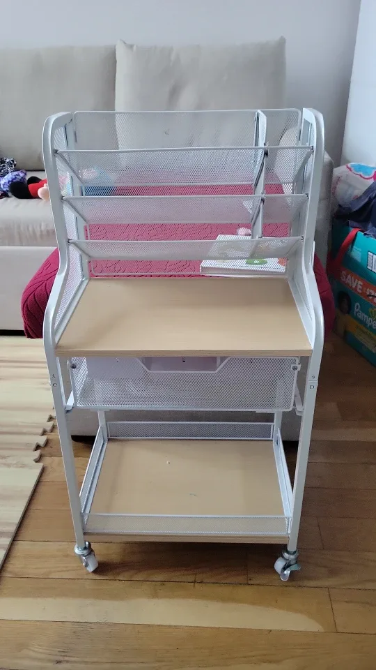 Rolling Craft Cart with Drawer
