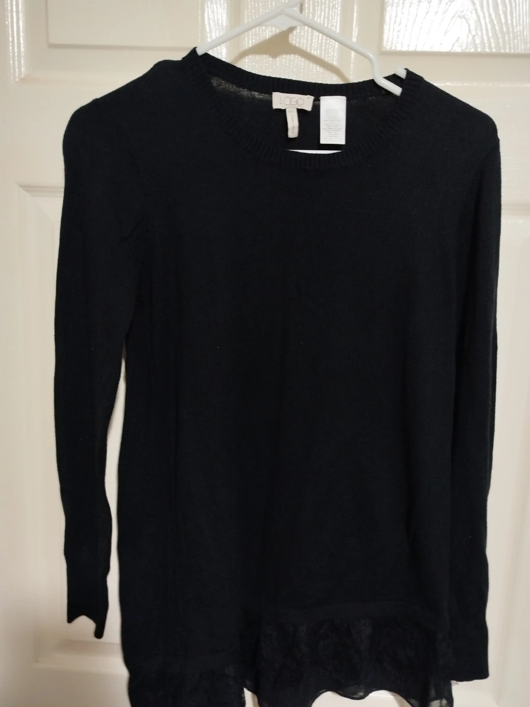 Lori Goldstein Black Cashmere Blend Sweater - XXS