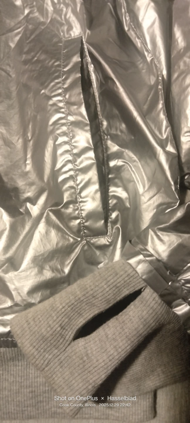 Forever 21 Silver Jacket - Size M - photo 4