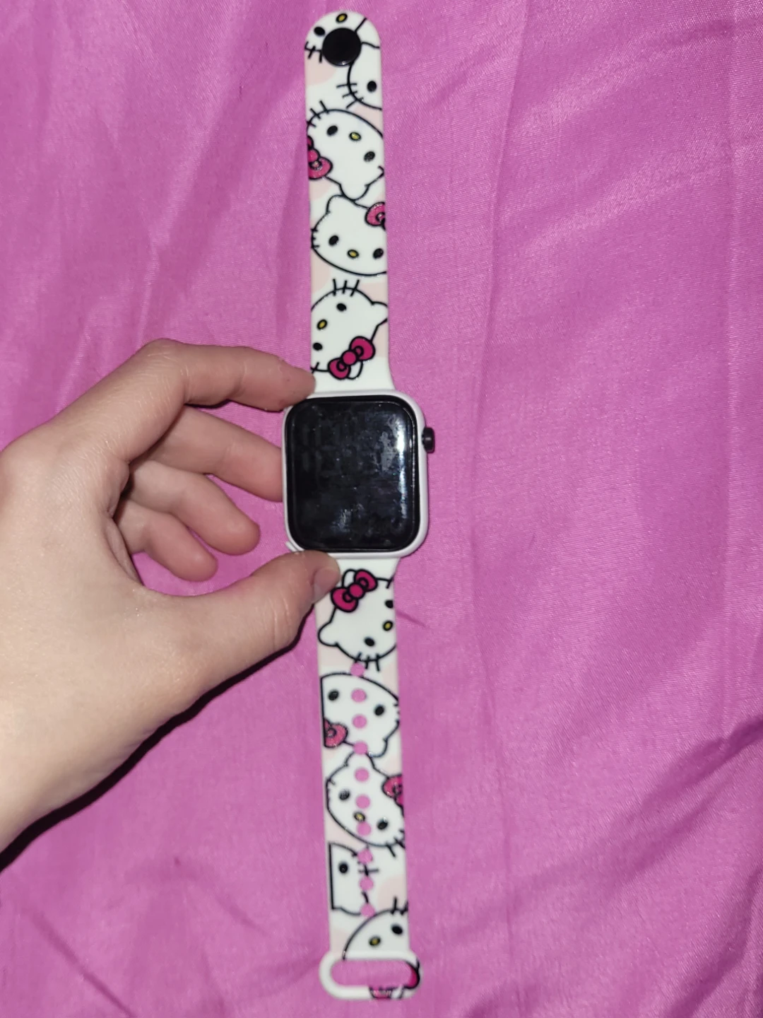 2 LED Digital Watches - Black & Hello Kitty Band