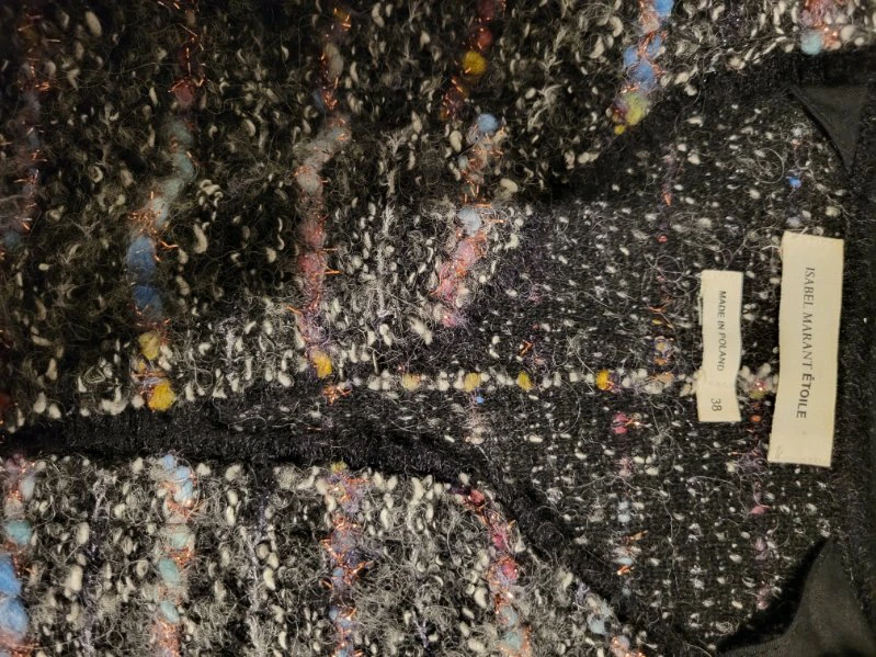 Isabel Marant Momo Tweed Boucle Sweater Jacket - photo 5