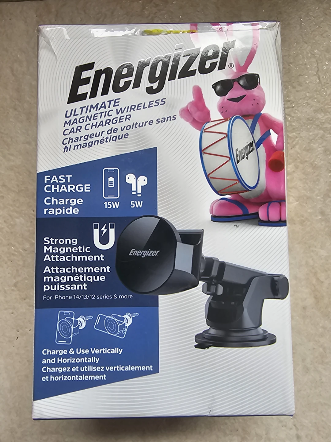 Energizer Ultimate Magnetic Wireless Car Charger - New