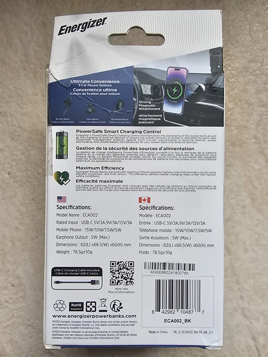 Energizer Ultimate Magnetic Wireless Car Charger - New - photo 2