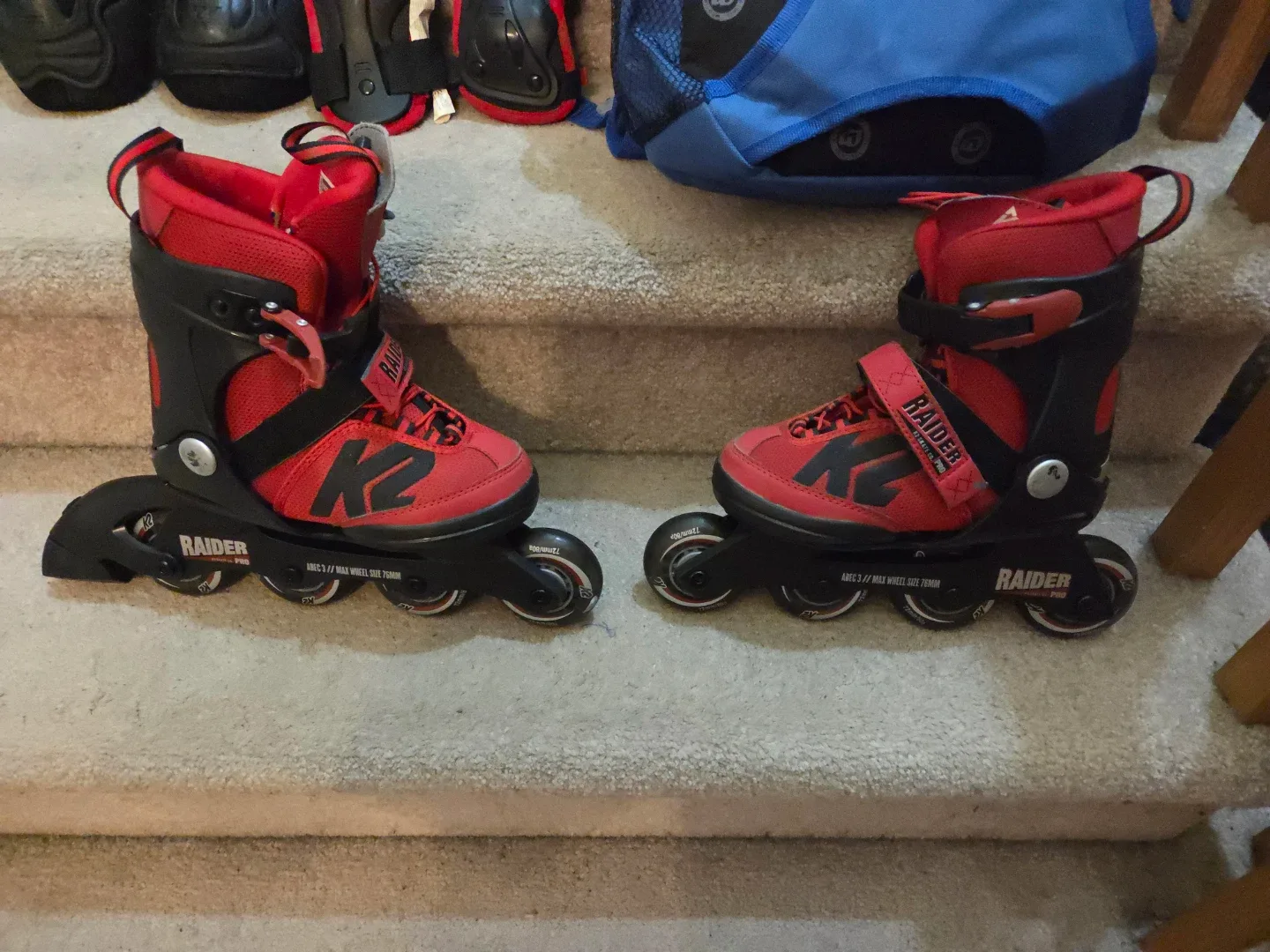 Kids' K2 Raider Inline Skates & Wheeled Backpack
