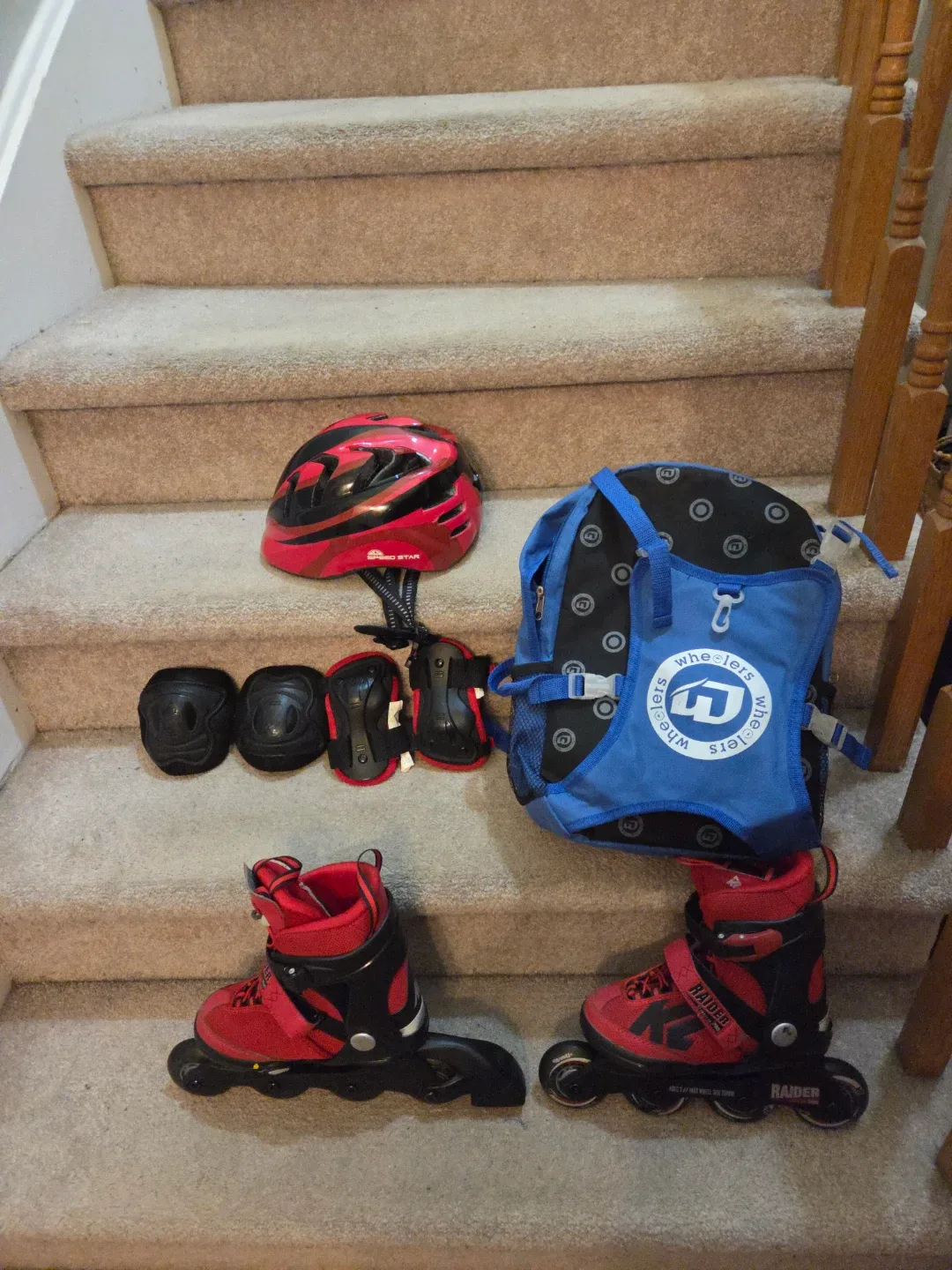 Kids' K2 Raider Inline Skates & Wheeled Backpack image indicator(7)