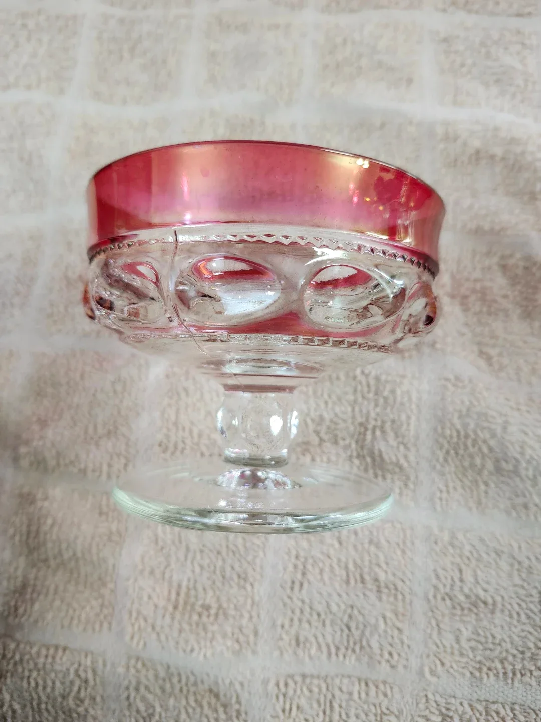 Vintage Indiana Glass Whitehall Ruby Flash Goblets image indicator(4)