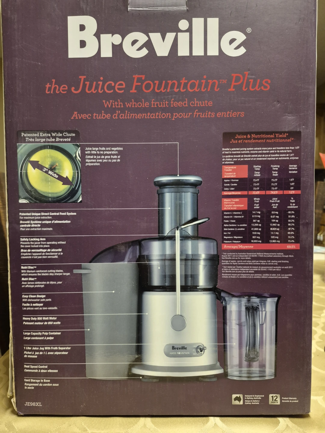 Breville Juice Fountain Plus - Like New!
