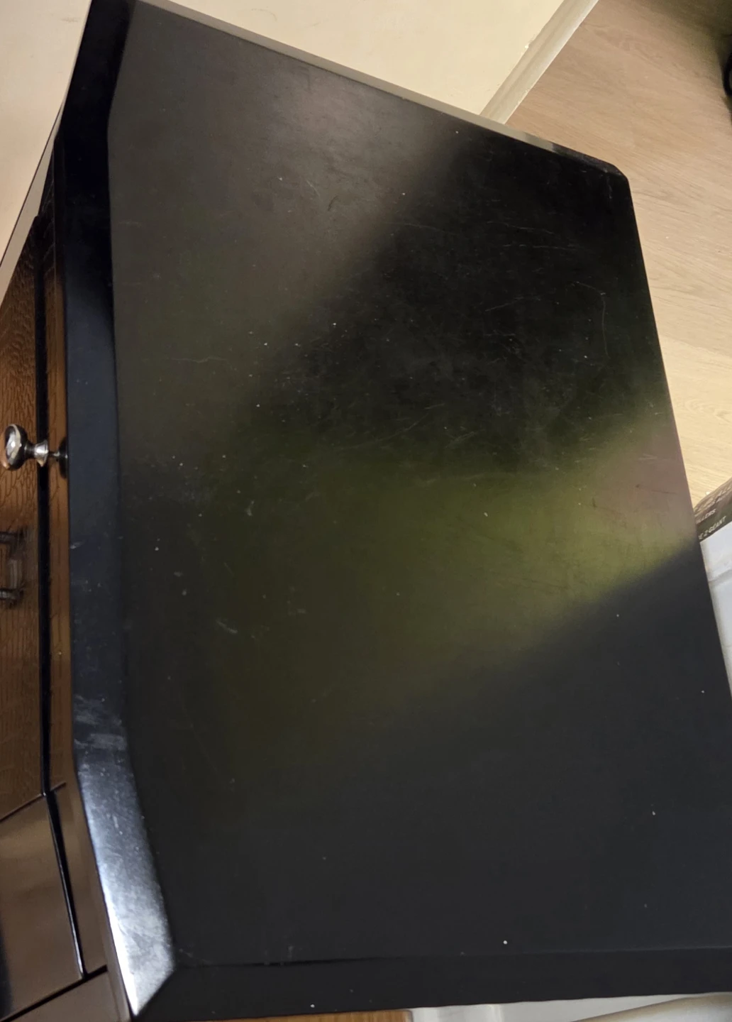 Black Nightstand with Two Drawers - photo 5