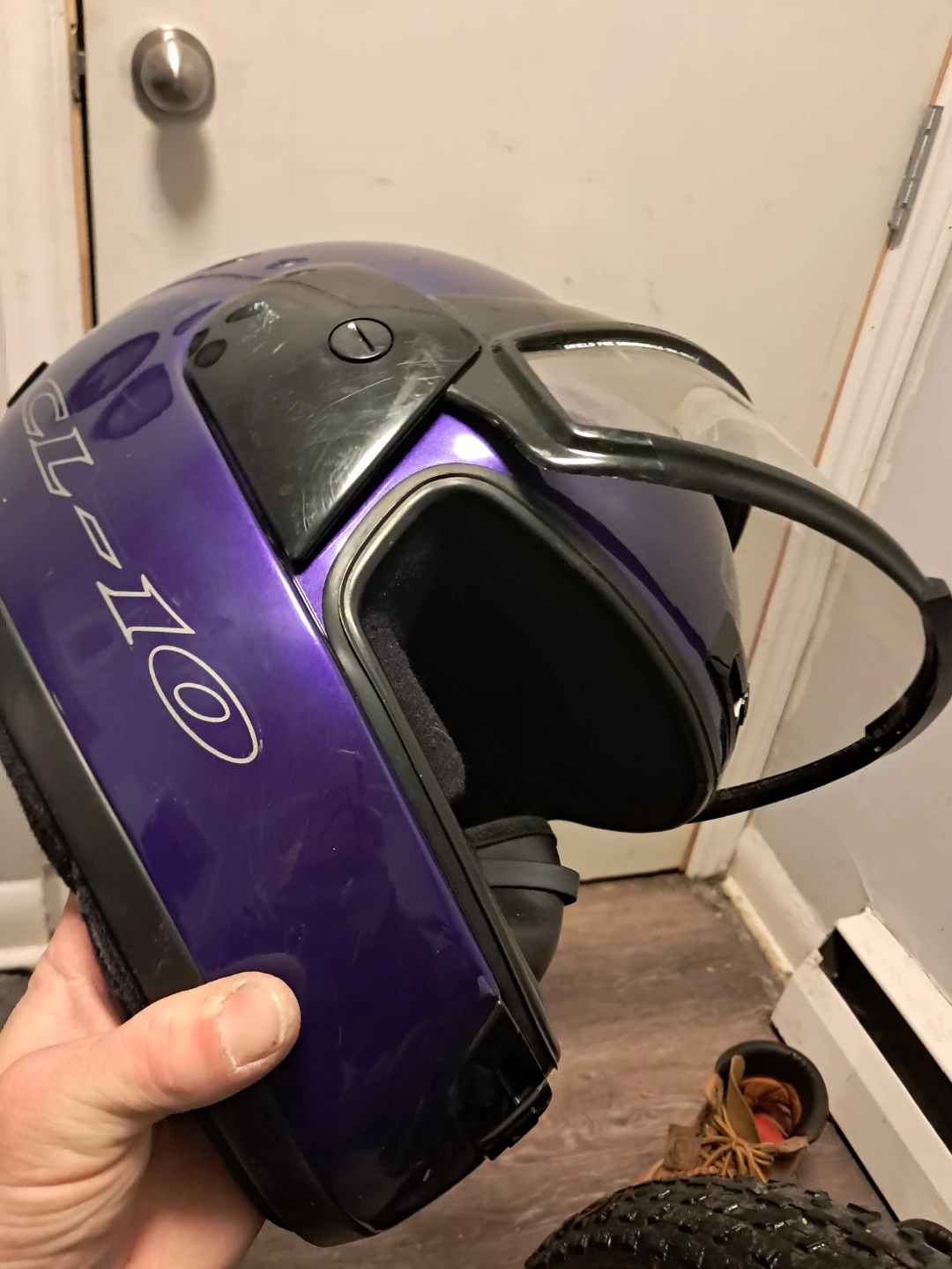 HJC CL-16 Purple Snowmobile Helmet - photo 2