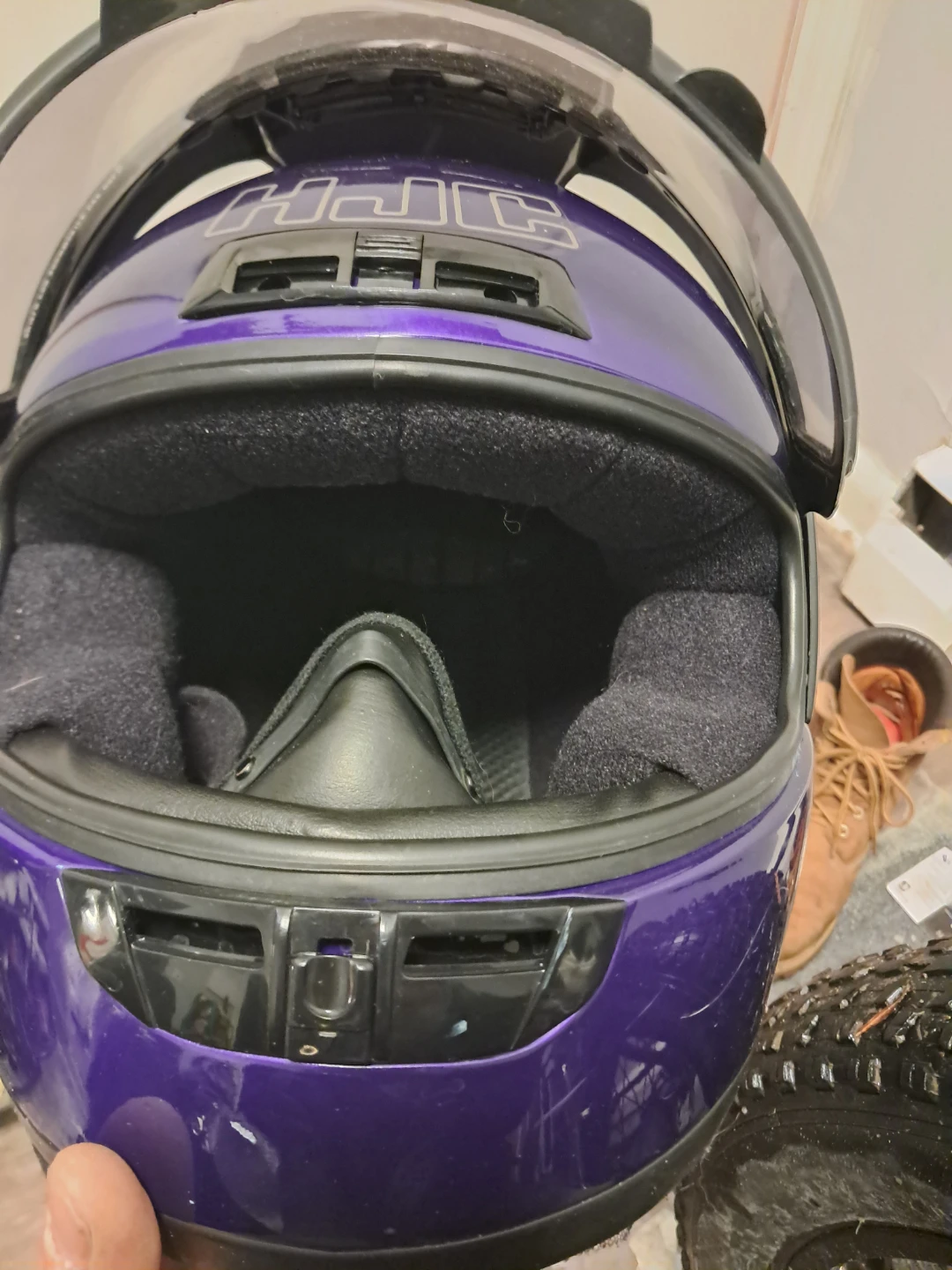 HJC CL-16 Purple Snowmobile Helmet - photo 3