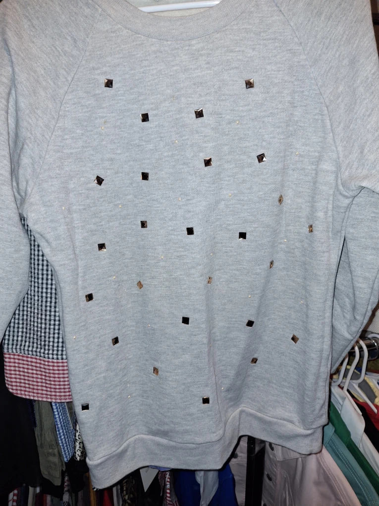 Gray Embellished Sweatshirt - photo 2