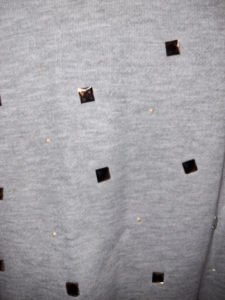 Gray Embellished Sweatshirt - photo 3