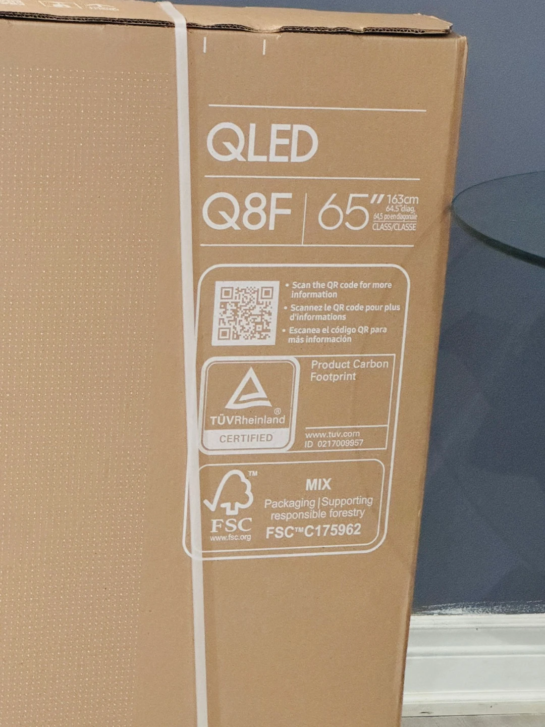 Samsung QLED Q8F 65" TV - New in Box!