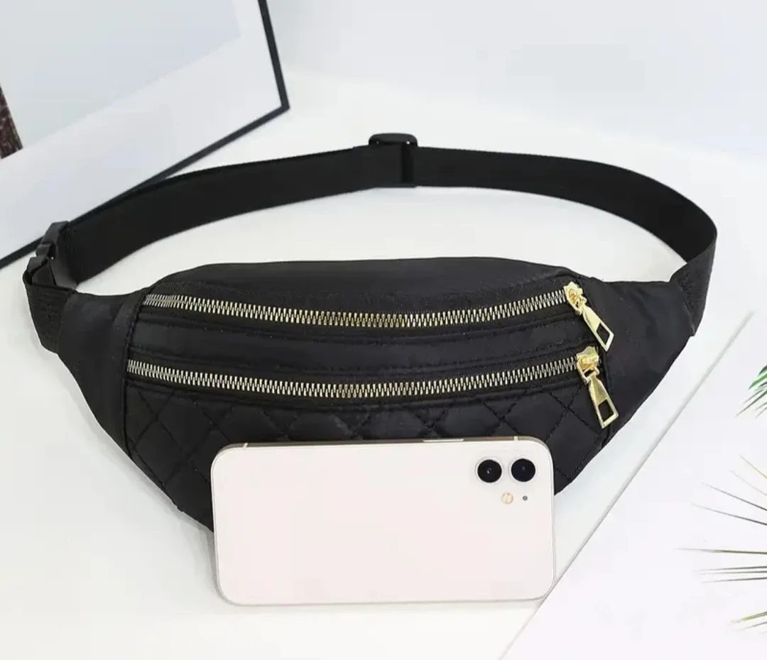 Quilted Fanny Pack - Black image indicator(4)