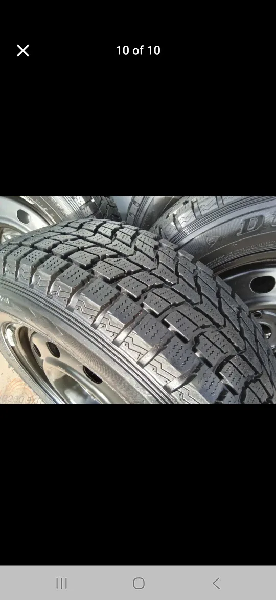 Set of 4 DUNLOP winter tires rims  (225 65 17) pattern (5×127) image indicator(9)