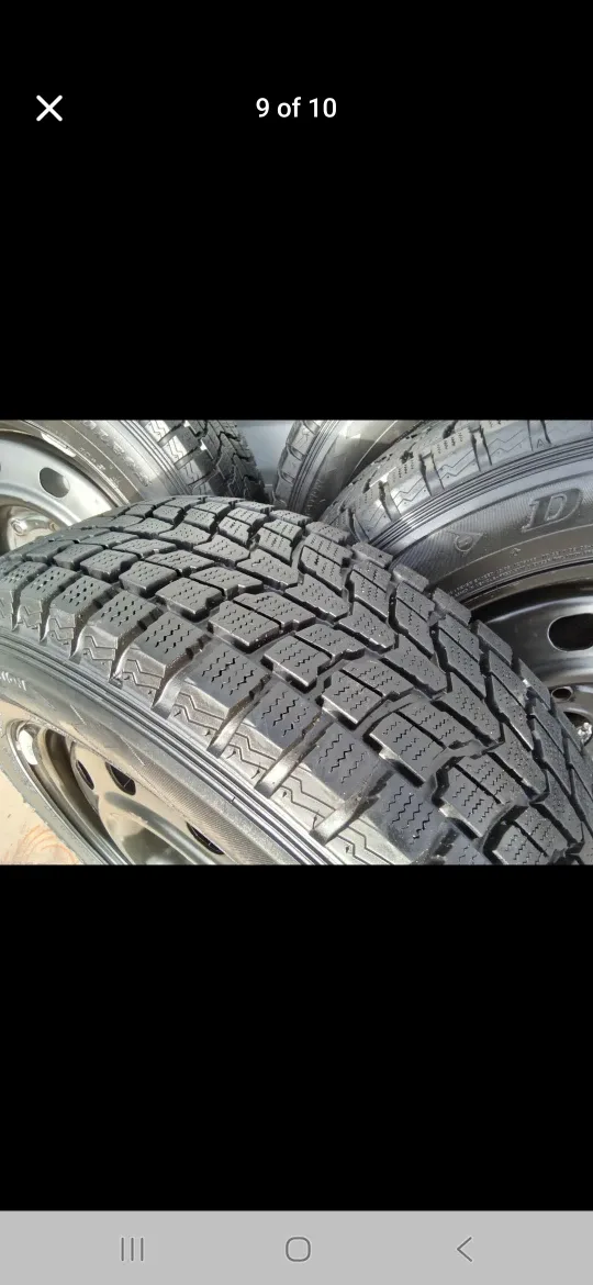 Set of 4 DUNLOP winter tires rims  (225 65 17) pattern (5×127) image indicator(10)