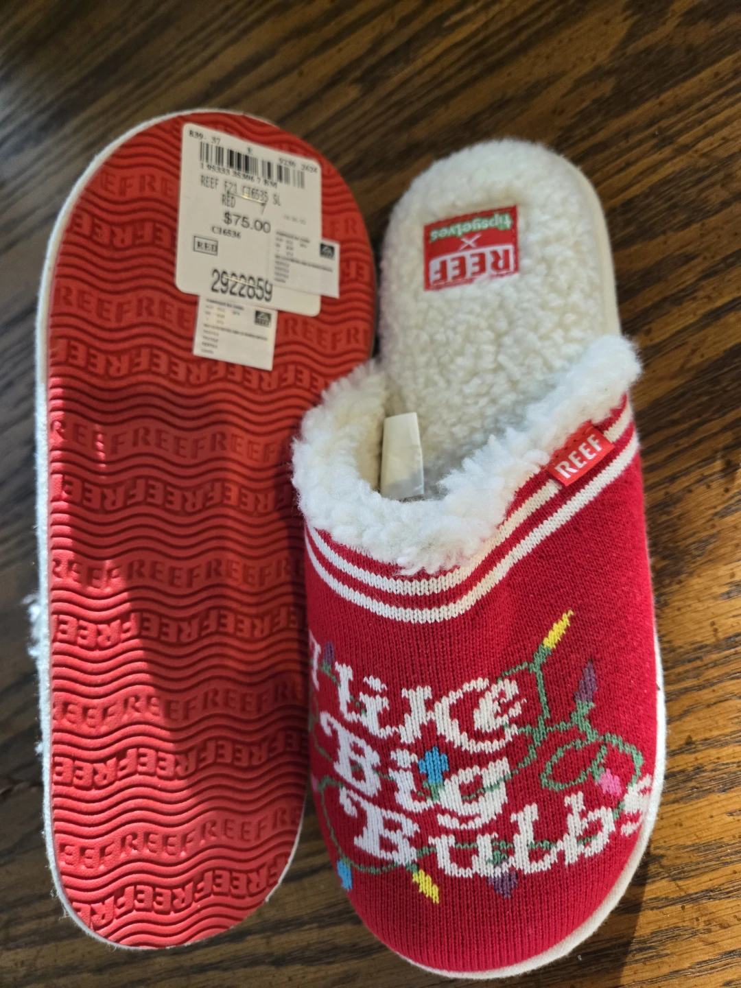 Reef Slippers "I Like Big Bulbs" - Size L - photo 2