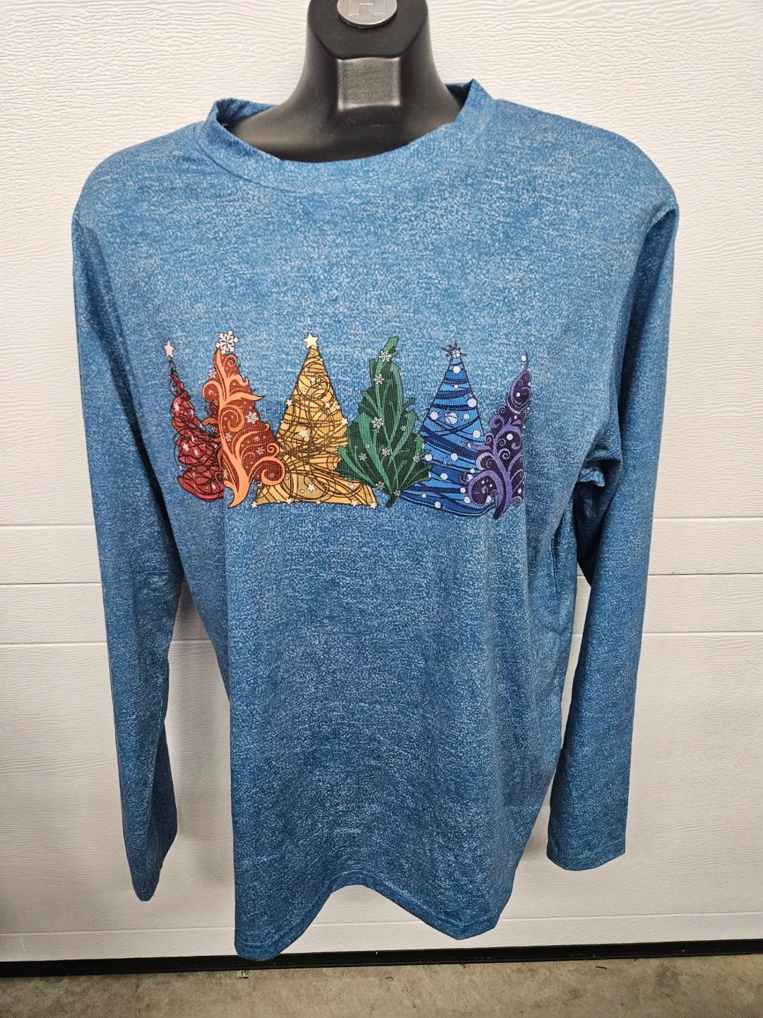 Christmas Tree Long Sleeve Shirt - 2XL