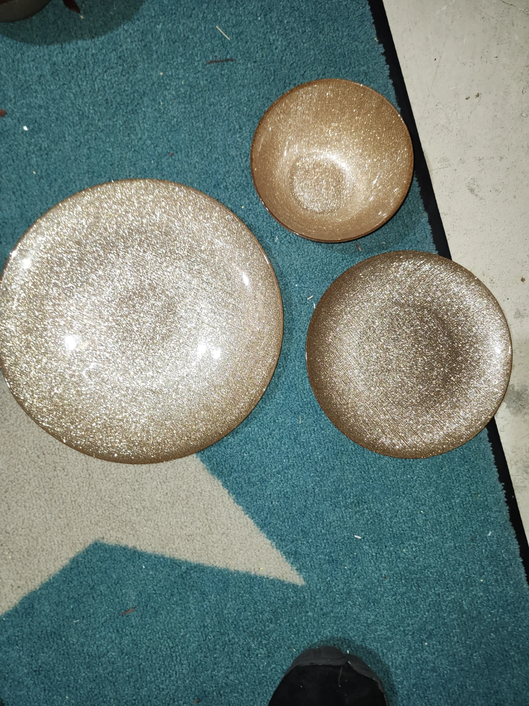 Gold Decorative Plate Set - photo 2