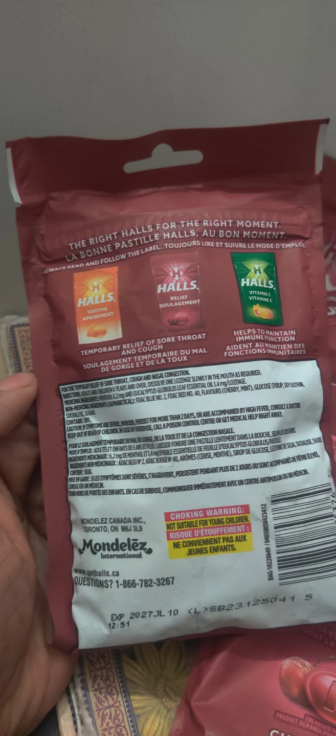 Halls Cherry Flavour Lozenges - 30 Countx3 - photo 5