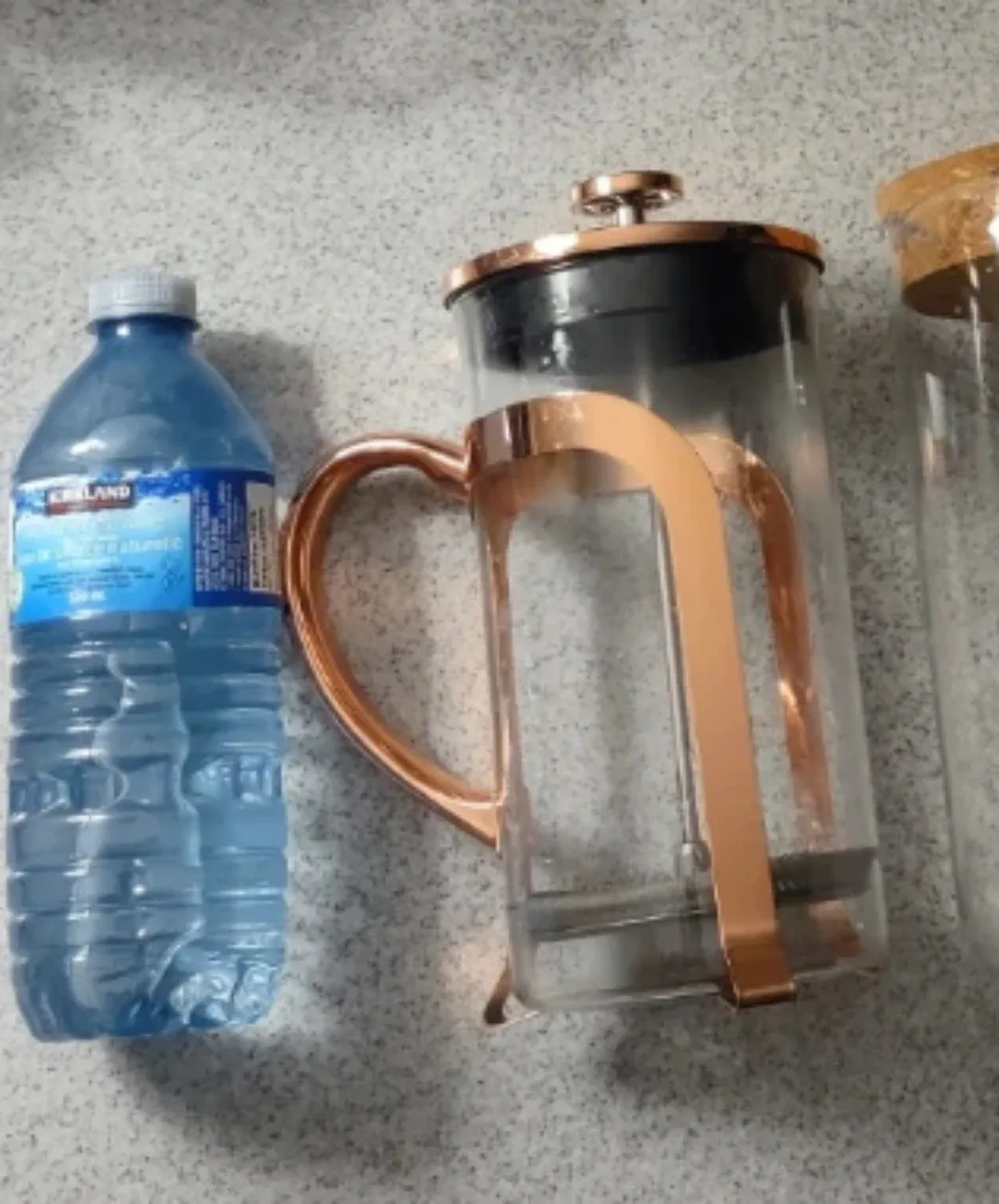 (NEW) French Press Coffee Maker - Copper Accent. #Cleanout image indicator(2)